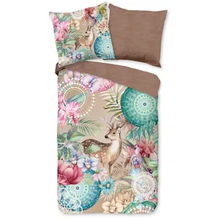 Muller Textiles hip Wendebettwäsche »Hebe« 2 Stk. tlg. Biber, 135x200 cm + Multi