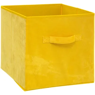Aufbewahrungsbox mit Griff gelb 31cm x 31cm x 31cm Faltbox Klappbox Regalbox