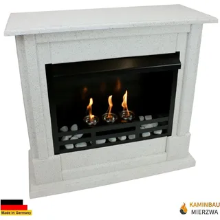 Ethanol und Gelkamin Kamin Modell Rafael Premium Granit hell