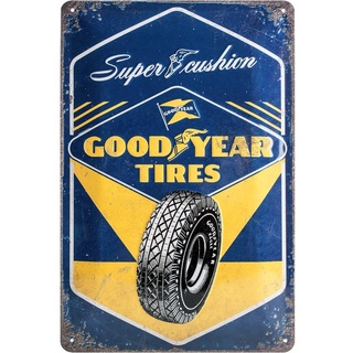 Nostalgic-Art Blechschild 20 x 30cm - Goodyear - Super Cushion