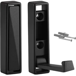 Gedotec Klapphaken JUNUS 80 x 20 mm Anthrazit Schwarz – Garderobenhaken klappbar aus Metall – Wandhaken & Kleiderhaken zum Anschrauben – 10 kg Tragkraft inkl. Befestigungsmaterial