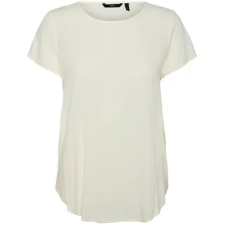 Vero Moda Damen T-Shirt VMBECCA Regular Fit Weiß 10248152 S