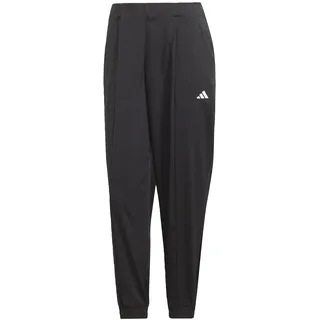 Adidas Damen AEROREADY Train Essentials Minimal Branding Woven Pants Hose, Black/White, XL Tall