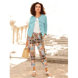 Jerseyblazer INSPIRATIONEN "Jersey-Blazer", Damen, Gr. 44, mint, 96% Baumwolle, 4% Elasthan, Blazer Jerseyblazer
