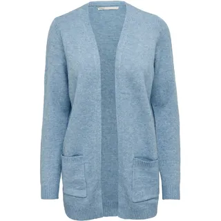 Only Strickjacke ONLLESLY Open Cardigan Noos Gerippt, Farben:Blau, Größe:S