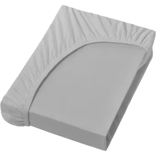 Bella Donna Jersey 90 x 190 - 100 x 220 cm grau