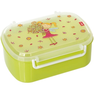 SIGIKID 24782 Brotzeitbox Florentine Lunchbox BPA-frei Mädchen Lunchbox empfohlen ab 2 Jahren grün/rosa