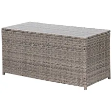 MERXX Auflagenbox, Polyrattan, grau