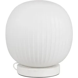 Tischlampe Metall Marmor Glas Weiß OSRAM E27 Büro h:33.5 cm Tischleuchte Flur