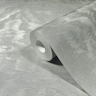 Marburg Vliestapete Metalloptik Glänzend Hammerschlag 10,05 m x 0,7 m Silber
