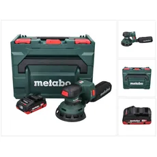 Metabo, Schleifmaschine + Poliermaschine, SXA 18 LTX 125 BL Akku Exzenterschleifer 18 V 125 mm Brushless + 1x Akku 4,0 Ah + metaBOX - o (Exzenterschleifer)