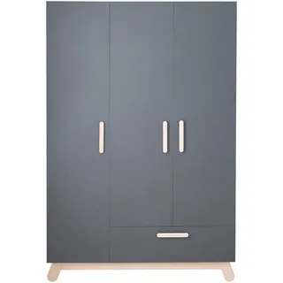 roba® Kleiderschrank »Kinderkleiderschrank«, 3-türig mit Schublade; Made in Europe, grau