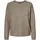 Damen Vmdoffyshine Ls O-Neck Blouse Rep Strickpullover Silver Mink/Detail W Gold Lurex Medium