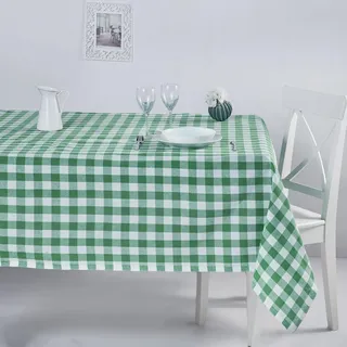 Tischdecke, kariert, Schwarz, 160 x 160 cm