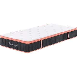 Arensberger Kupfermatratze mit Federkern & Kupferschaum + integrierter Topper | 160x200 cm Höhe 25cm | Härtegrad H3/ H4 | Taschenfederkern Matratze | Rollmatratze | ergonomisch