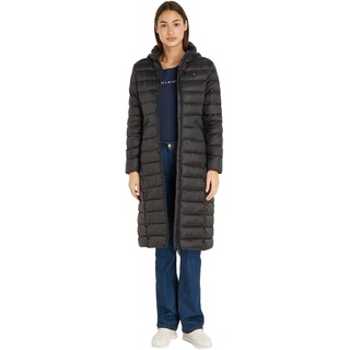 Tommy Hilfiger Damen Daunenmantel Padded Global Stripe Winter, Schwarz (Black), XXS