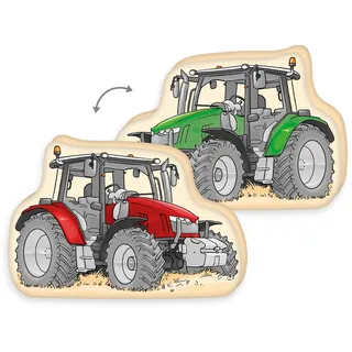 Herding Konturenkissen Traktor 36 x 24 cm Mehrfarbig