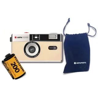 AgfaPhoto analoge 35mm Foto Kamera Set (Color Film + Batterie)