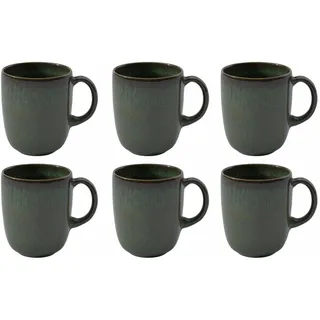 Villeroy & Boch Becher mit Henkel Lave 0,4 l Grün 6 St.