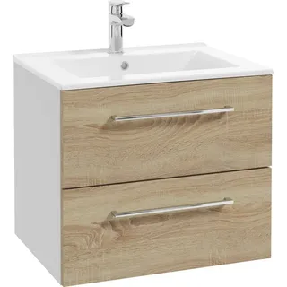 WELLTIME »Palermo« Set, Badmöbel inkl. Waschbecken, Breite 60cm,