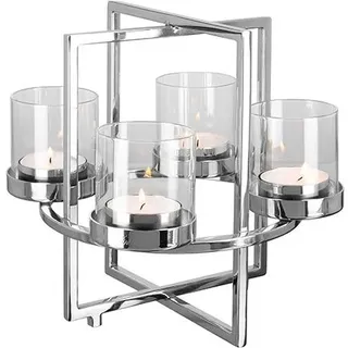Fink Adventsleuchter 28 cm silber