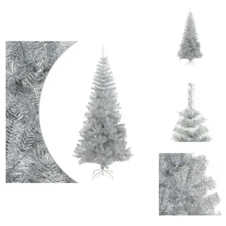 vidaXL Künstlicher Weihnachtsbaum mit Ständer Silber 240 cm PET - Weihnachtsbäume - Silber