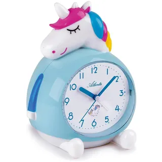 Atlanta 2163 Kinder-Wecker Einhorn weiß