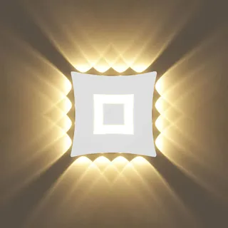 KAWELL 22W Modern Wandleuchte LED Wandlampe Up Down Wasserdicht IP65 Aluminium LED Wandbeleuchtung Innen Außen für Schlafzimmer Wohnzimmer Badezimmer Treppen Flur Korridor Eingang