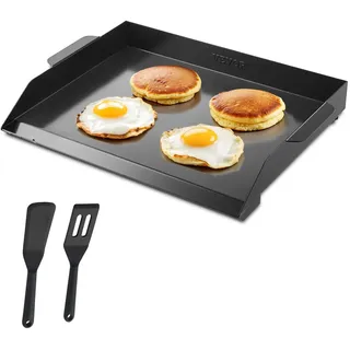 Vevor Grillpfanne 502 x 370 mm Karbonstahl schwarz