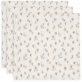 jollein Musselin Tuch Baby – Tiny Park – 3er Pack – 70x70cm – 100% Baumwolle – Spucktücher Baby – OEKO-TEX Zertifiziert
