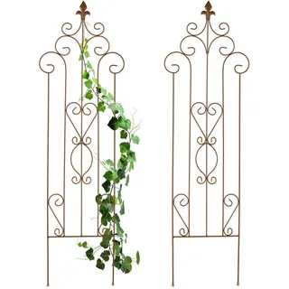 Relaxdays Rankgitter 35 x 116 cm Braun
