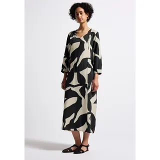 STREET ONE Midikleid Grafisches Muster Grau 38