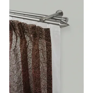 GARESA Innenlaufgarnitur 2-läufig Ø 16 mm 160 cm Silber/Weiß