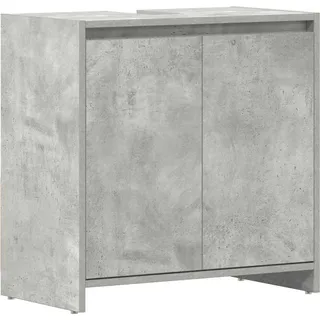 vidaXL Badezimmerschrank Betongrau 60x33x61 cm Holzwerkstoff - Grau