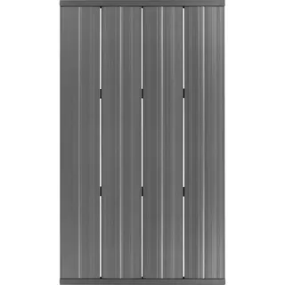 Beliani Sillustani Gartendusche schwarz 1,00 m x 0,58 m