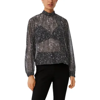 Comma Chiffonbluse mit Glitzergarn