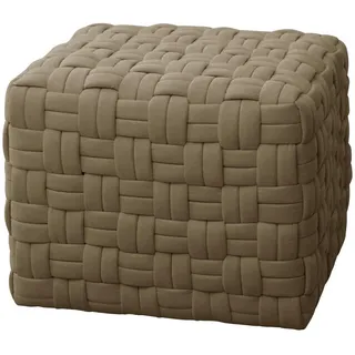 Svita Hocker Sitzpouf geflochten Sitzhocker Fußhocker für Sessel