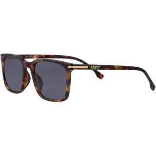 Zippo Sonnenbrille – Havanna/Grau verspiegelt – Unisex, für Damen und Herren – UV400-Schutz – CE-geprüft