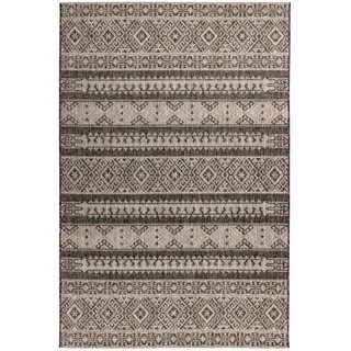 OBSESSION Teppich »My Nordic 876« rechteckig, 0,5 mm Höhe Flachgewebe, Ethno Muster, In- und Outdoor geeignet, Wohnzimmer grau