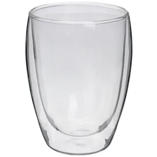 TEA SOUL Doppelte Schicht Glas Becher 350 ml: hoch, perfekt für die Zubereitung von Matcha Tee, None