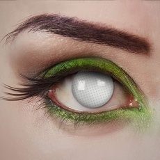 aricona Kontaktlinsen Tageslinsen – Weiße Kontaktlinsen farbig – halbblind – Halloween Kontaktlinsen ohne Stärke Special Effekt mit Sichteinschränkung