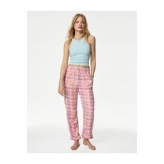 Womens B by Boutique Schlafanzughose mit Bündchensaum und Karomuster - Neon Pink, Neon Pink, UK 16 (EU 44)