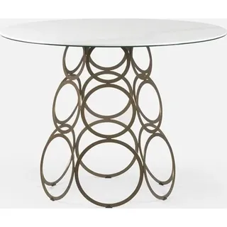 Esstisch Rund Küchentisch mit Metall Tischbeine 100×100cm JVmoebel - Weiß