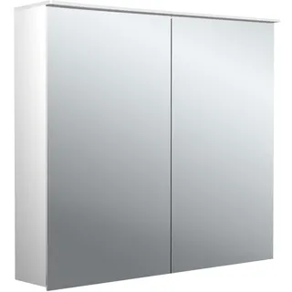 emco pure 2 design LED-Lichtspiegelschrank mit integrierter Beleuchtungsegel, 2 Türen, 800x711x153mm, 979705403