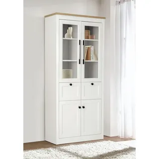 OTTO home Standvitrine Rigny 79 x 39 x 180 cm Weiß