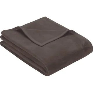 Erwin Müller Wohndecke, Wolldecke, Kuscheldecke Taupe Größe 150x200 cm - strapazierstark, weich, temparaturausgleichend (weitere Farben, Größen)