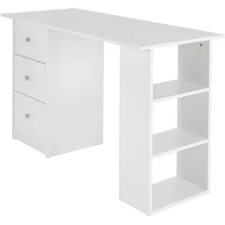 ML-Design Computertisch - Teakfarben , Holzwerkstoff , 49x72x120 cm , Büromöbel, Schreibtische, Computertische