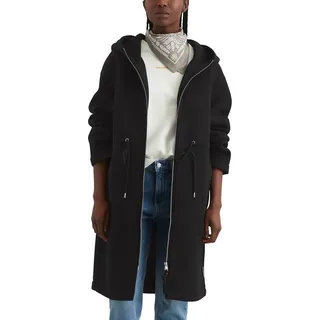 Marc O'Polo Denim Damen Parka mit Kapuze knielang, Schwarz (Black), XXL