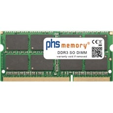 PHS-memory 8GB RAM Speicher für Asus X751LB-T4247D DDR3 SO DIMM 1600MHz (Asus X751LB-T4247D, 1 x 8GB), RAM Modellspezifisch