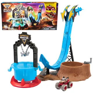 Monster Jam Mud Blasters, Monster Mutt Dalmatiner Dunk Panzer-Spielset, Farbwechsel-Aktion, Kinderspielzeug, Geschenke für Jungen und Mädchen ab 3 Jahren